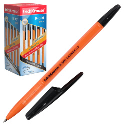 Ручка пишущий узел 0,7 мм, цвет чернил черный Orange R-301 Erich Krause 43195