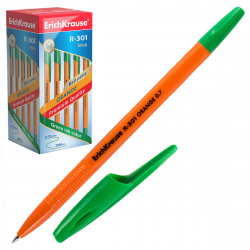Ручка пишущий узел 0,7 мм, цвет чернил зеленый Orange R-301 Erich Krause 43197