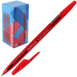 Ручка, пишущий узел 1,0 мм, цвет чернил красный, Original Stick, R-301, Erich Krause, 60970