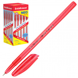 Ручка пишущий узел 0,7 мм, игольчатая, одноразовая, цвет чернил красный Erich Krause 46517