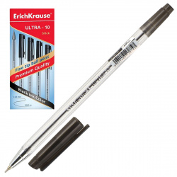 Ручка пишущий узел 0,7 мм, игольчатая, цвет чернил черный Erich Krause 13874