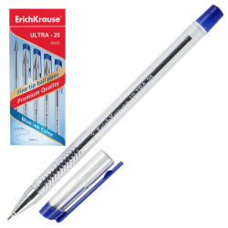 Ручка пишущий узел 0,7 мм, игольчатая, цвет чернил синий Erich Krause 13875