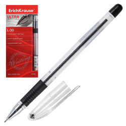 Ручка пишущий узел 0,7 мм, игольчатая, цвет чернил черный Erich Krause 19614