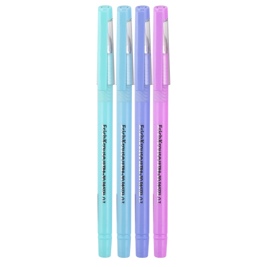 Ручка пишущий узел 0,7 мм, игольчатая, цвет чернил синий Stick&Grip Pastel Ultra-30 Erich Krause 61037