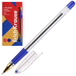 Ручка пишущий узел 0,7 мм, игольчатая, цвет чернил синий Erich Krause 61041