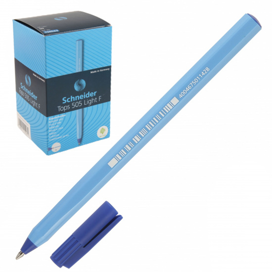 Ручка пишущий узел 0,8 мм, одноразовая, цвет чернил синий Schneider 150523
