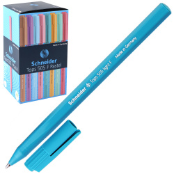 Ручка масляная, пишущий узел 0,8мм, цвет чернил синий, ассорти 8 видов Tops Schneider 150520