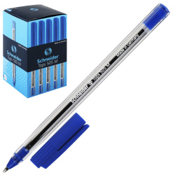 Ручка, пишущий узел 1,0 мм, одноразовая, цвет чернил синий, Tops 505M, Schneider, 150603