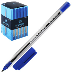 Ручка пишущий узел 1,0 мм, одноразовая, цвет чернил синий Tops Schneider 150603