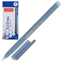 Ручка масляная, пишущий узел 0,7 мм, одноразовая, цвет чернил синий Tritron 2x Unomax 1680854