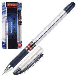 Ручка пишущий узел 0,7 мм, игольчатая, цвет чернил синий Max Flow Unomax 722480