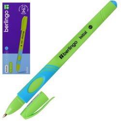 Ручка, масляная, пишущий узел 0,7 мм, одноразовая, цвет чернил светло-синий, Initial, Berlingo, CBp_70700_L