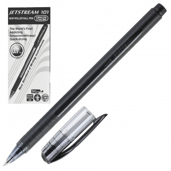 Ручка шар 0,7 черн корп Uni Jetstream SX-101-07 черн к/к