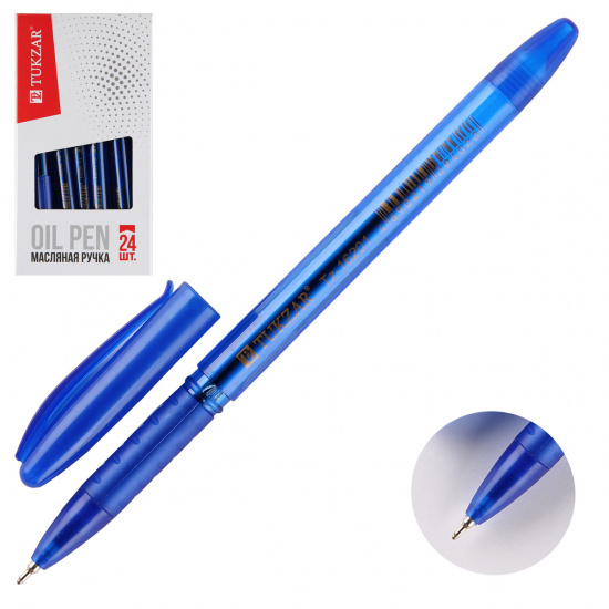 Ручка масляная, пишущий узел 0,7мм, цвет чернил синий Tukzar TZ 16201