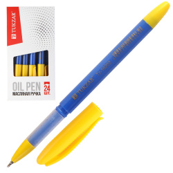 Ручка масляная, пишущий узел 0,7мм, цвет чернил синий Tukzar TZ 16202