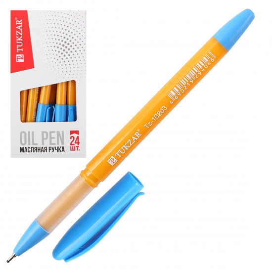 Ручка масляная, пишущий узел 0,7 мм, цвет чернил синий Tukzar TZ 16203