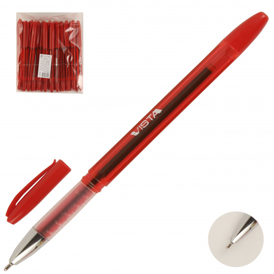 Ручка масляная, пишущий узел 0,7 мм, цвет чернил красный Tukzar TZ 4764 М-R