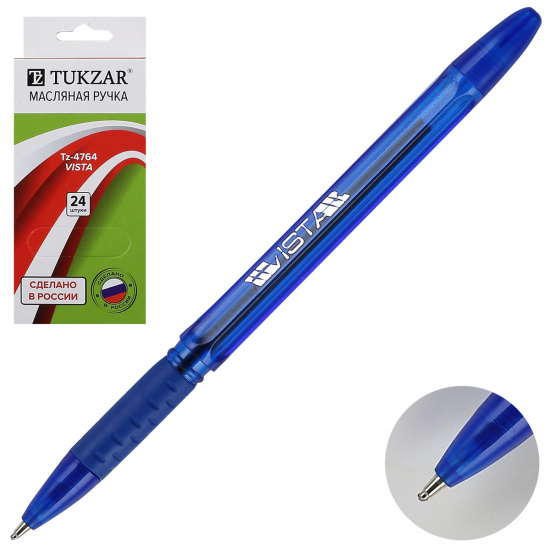 Ручка масляная, пишущий узел 0,7 мм, цвет чернил синий Tukzar TZ 4764 P