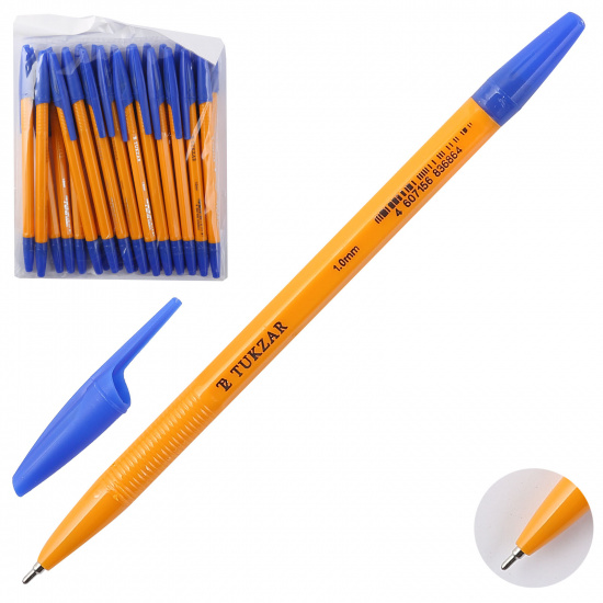 Ручка масляная, пишущий узел 1,0 мм, цвет чернил синий Tukzar TZ 1145С ОРР