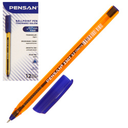 Ручка масляная, пишущий узел 0,7 мм, цвет чернил синий Honey Triangle Pensan 2307/12