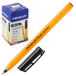 Ручка масляная, пишущий узел 1,0 мм, игольчатая, цвет чернил черный Triangle Pensan 1599470