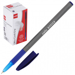 Ручка пишущий узел 0,7мм, игольчатая, цвет чернил синий Comfi-Grip Office Cello 829380
