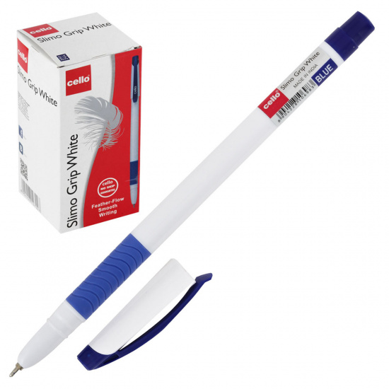 Ручка пишущий узел 0,7 мм, игольчатая, цвет чернил синий Slimo Grip Cello 2670