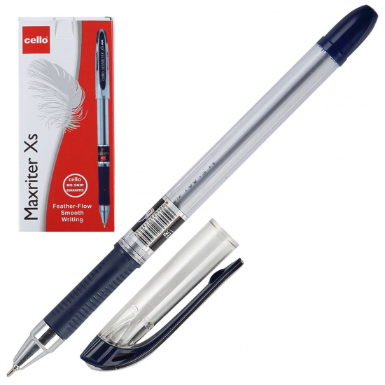 Ручка пишущий узел 0,7 мм, игольчатая, цвет чернил синий Maxriter XS Cello 1636P