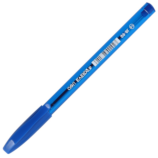 Ручка пишущий узел 0,7 мм, одноразовая, цвет чернил синий Deli EQ9-BL