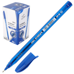 Ручка пишущий узел 0,7 мм, одноразовая, цвет чернил синий Deli EQ9-BL
