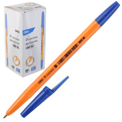 Ручка пишущий узел 0,7 мм, цвет чернил синий P1-Vintage Deli EQ6S-BL