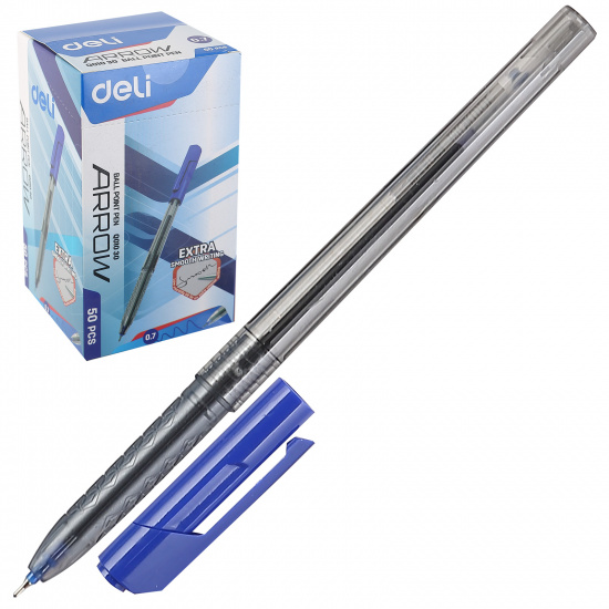 Ручка пишущий узел 0,7 мм, цвет чернил синий Deli EQ01030