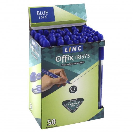 Ручка пишущий узел 0,7 мм, игольчатая, одноразовая, цвет чернил синий Linc 1650FW
