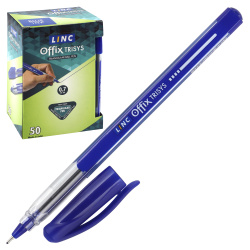 Ручка пишущий узел 0,7мм, игольчатая, цвет чернил синий Linc 1650FW