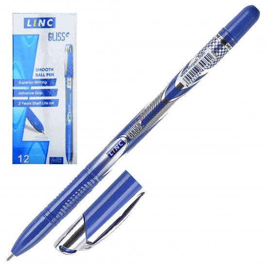 Ручка пишущий узел 0,6 мм, игольчатая, цвет чернил синий Linc 1210F/blue