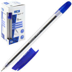Ручка пишущий узел 0,7 мм, игольчатая, одноразовая, цвет чернил синий Linc 4016/blue