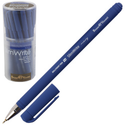 Ручка, пишущий узел 0,5 мм, цвет чернил синий, Navy, SlimWrite, BrunoVisconti, 20-0470