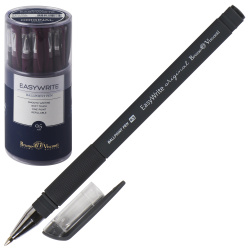 Ручка шар 0,5 антискольз корп резин манжет BrunoVisconti EasyWrite Original 20-0048 син пл/уп ассорти