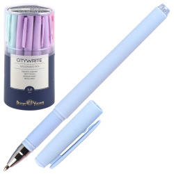 Ручка пишущий узел 1,0 мм, цвет чернил синий, ассорти 4 вида Zefir BrunoVisconti 20-0013