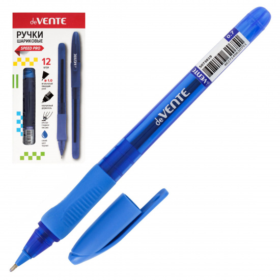 Ручка масляная, пишущий узел 1,0 мм, игольчатая, цвет чернил синий Comfy deVENTE 5073819