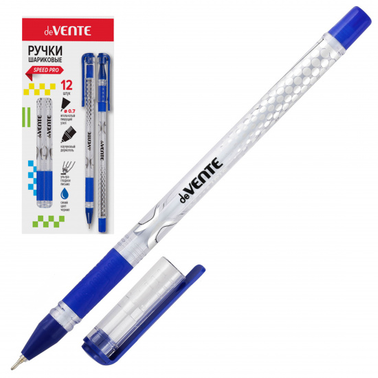 Ручка масляная, пишущий узел 0,7 мм, игольчатая, цвет чернил синий Iris deVENTE 5073854