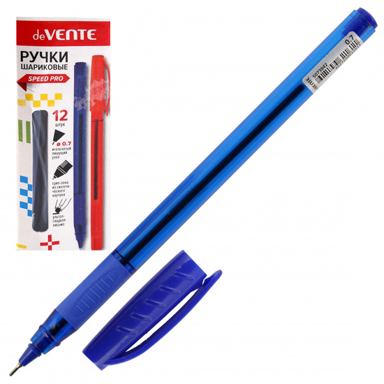 Ручка масляная, пишущий узел 0,7 мм, игольчатая, цвет чернил синий deVENTE 5073842