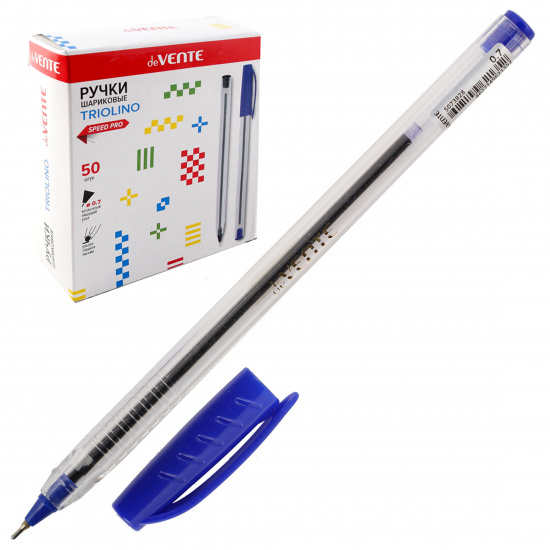 Ручка масляная, пишущий узел 0,7 мм, игольчатая, цвет чернил синий deVENTE 5073828