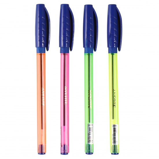 Ручка масляная, пишущий узел 0,7 мм, игольчатая, цвет чернил синий, ассорти 4 вида deVENTE 5073845