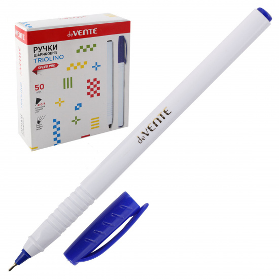 Ручка масляная, пишущий узел 0,7 мм, игольчатая, цвет чернил синий deVENTE 5073830