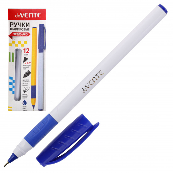 Ручка масляная, пишущий узел 0,7 мм, игольчатая, цвет чернил синий deVENTE 5073840
