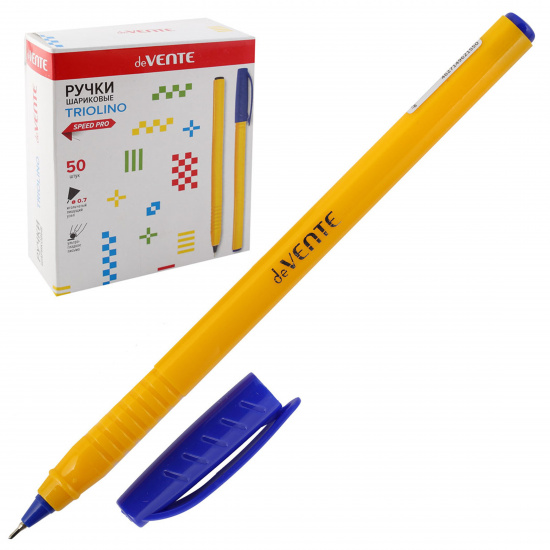 Ручка масляная, пишущий узел 0,7 мм, игольчатая, цвет чернил синий deVENTE 5073832