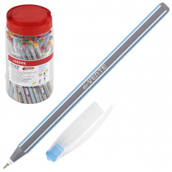 Ручка масляная, пишущий узел 0,7 мм, игольчатая, одноразовая, цвет чернил синий, ассорти 4 вида Nexus deVENTE 5073824