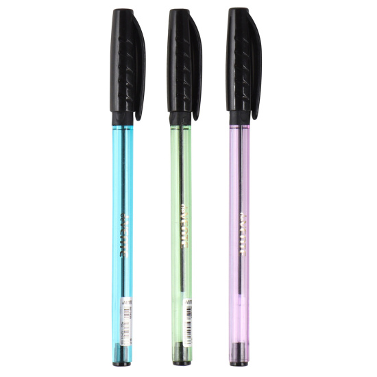 Ручка масляная, пишущий узел 0,7 мм, игольчатая, цвет чернил синий, ассорти 3 вида deVENTE 5073925
