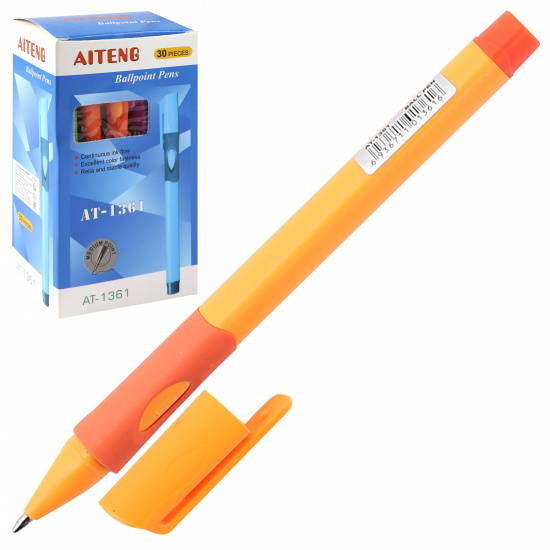 Ручка пишущий узел 0,7 мм, одноразовая, цвет чернил синий, ассорти 4 вида для левшей Mazari AT-1361L